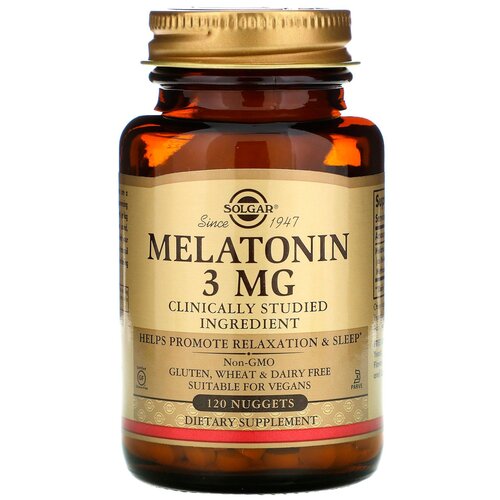 ���� �������� SOLGAR Melatonin 3 ��, 150 �, 120 ��, 3 ��, 120 ��. ������ ������