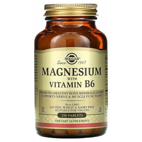  Solgar Magnesium with Vitamin B6 250    -     , -, 