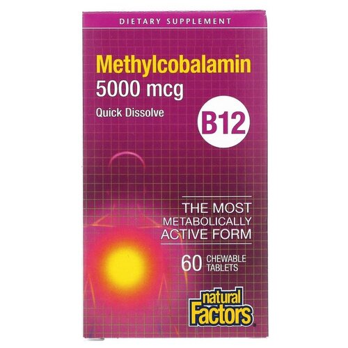 ���� �������� Natural Factors Methylcobalamin B12, 90 �, 5000 ���, 60 ��. ������ ������