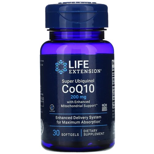 ���� ������� Life Extension Super Ubiquinol CoQ10 with Enhanced Mitochondrial Support, 80 �, 200 ��, 30 ��. ������ ������