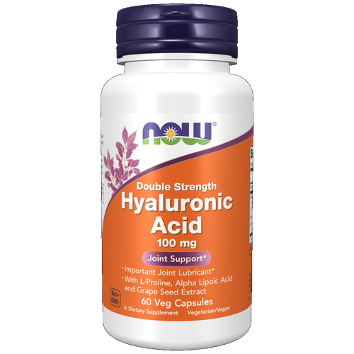 ���� Now Foods ������������ ������� ������� ���� 445�� 60���� (HYALURONIC ACID 100MG 2X PLUS 60 VCAPS) ������ ������