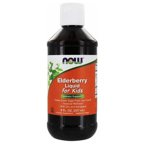 ���� ������� NOW Elderberry Liquid For Kids, 320 �, 237 �� ������ ������