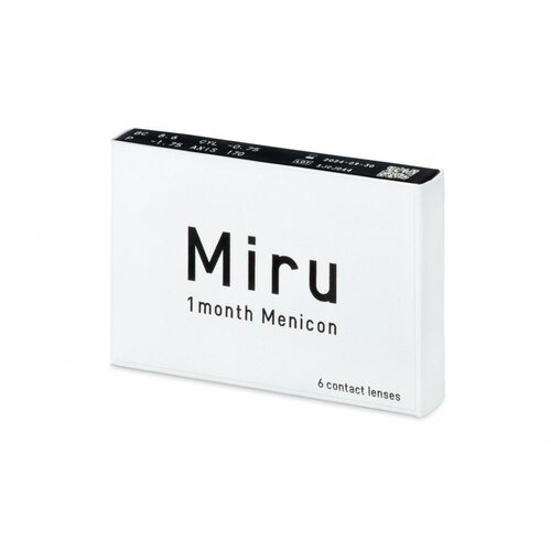 ���� ���������� ����� Menicon Miru 1month, 6 ��., R 8,3, D +4,25, ����������, 1 ��. ������ ������