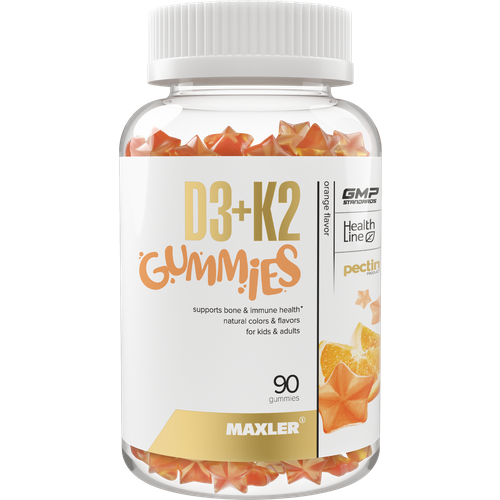 ���� Maxler D3+K2 Gummies, 270 �, 90 ��., �������� ������ ������