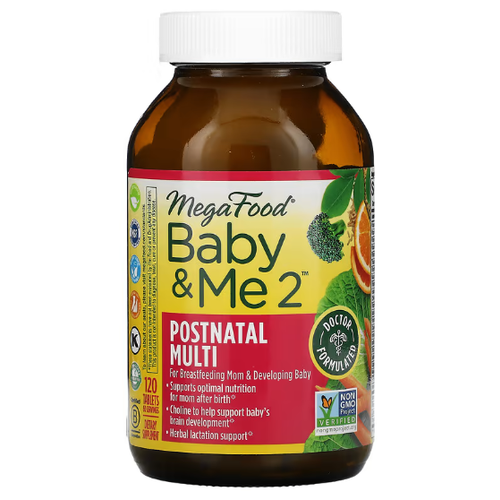 ���� MegaFood, Baby & Me 2, �������������� ��� ������������� �������, 120 �������� ������ ������