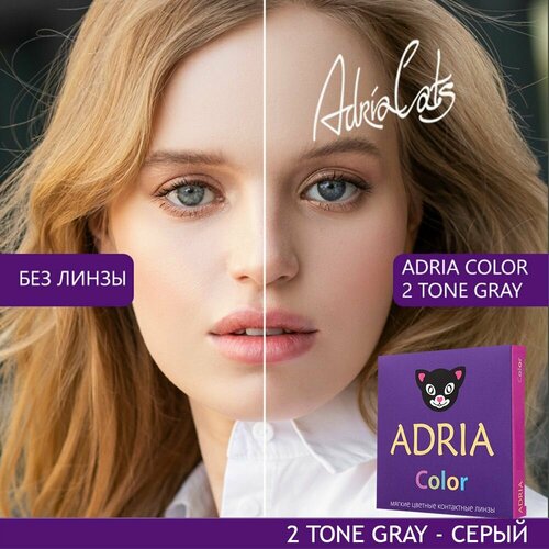    ADRIA Color 2 tone, 2 ., R 8,6, D -2, gray, 1 .  