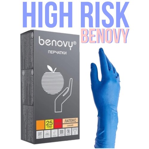 ���� �������� ��������� BENOVY Latex High Risk ���������� ���������. 25 ���, 50��, S ������ ������