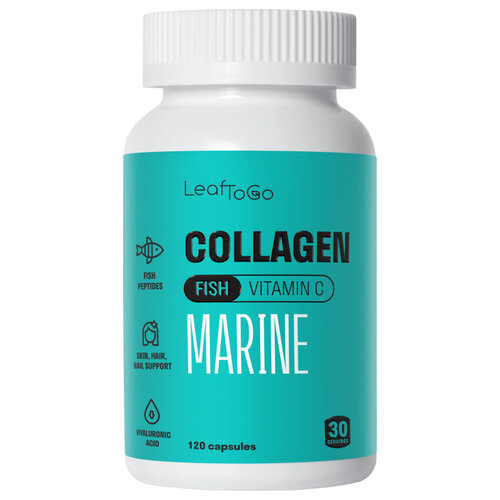  LeafToGo Marine Collagen + Vitamin C ., 90 .  