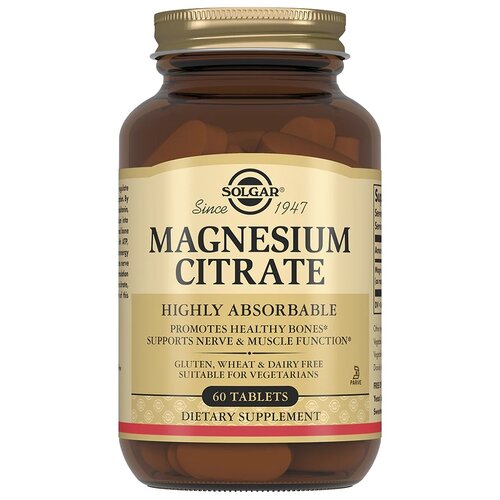 ���� Solgar Magnesium Citrate ���., 200 ��, 250 ��, 430 �, 60 ��. ������ ������