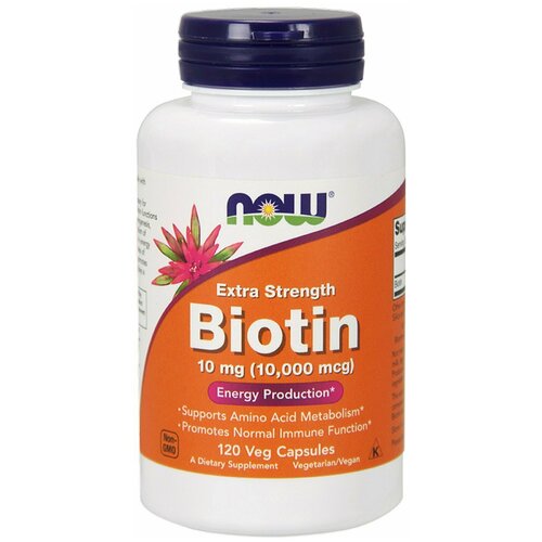���� Biotin 10000 mcg 120 ������ ������ NOW Foods ������ ������