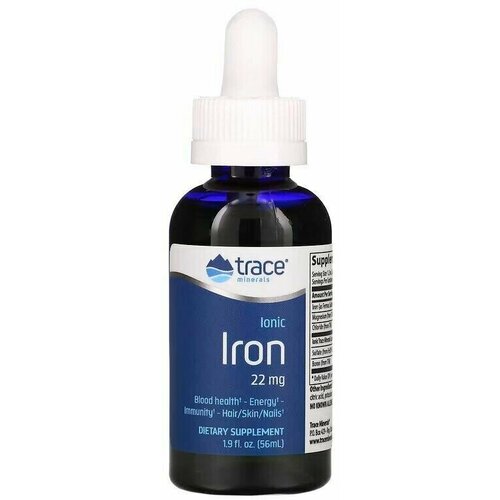 ���� �������� ��� ����������� �������, ������ ������ ������, Trace Minerals Ionic Iron 22 ��, 56 ��. ������ ������