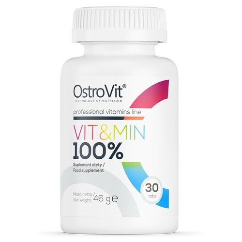 ���� �������� ������������� OstroVit 100% Vit&Min, 30 �������� ������ ������