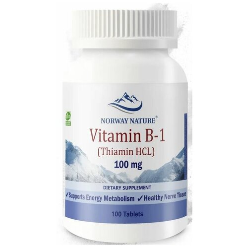  Norway Nature Vitamin B-1 Thiamin HCL 100  ( -1  ) 100  (Norway Nature)   -     , -, 