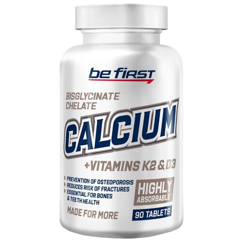 ���� �������� Be First Calcium + Vitamins K2 & D3, 100 �, 90 ��. ������ ������