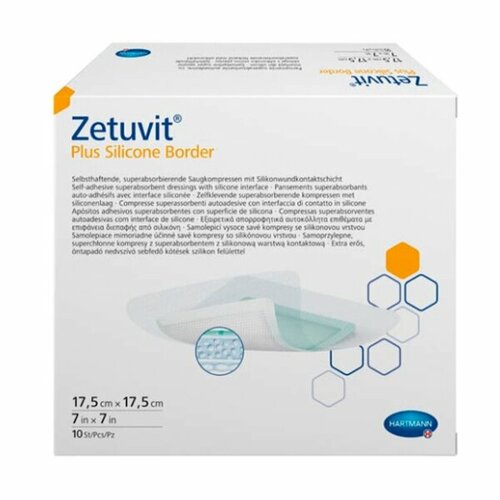 ���� Zetuvit Plus Silicone Border ������� ������������� ���������� 17.5 � 17.5 �� 10 �� ������ ������
