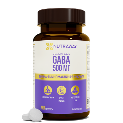 ���� ������������ �������� ������� � ���� GABA /���� 500mg NUTRAWAY 90 �������� ������ ������