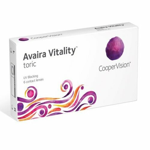 ���� ���������� ����� CooperVision Avaira Vitality toric., 6 ��., R 8,5, D -6,�CYL:�-0,75,�A�:�10, ����������, 6 ��. ������ ������