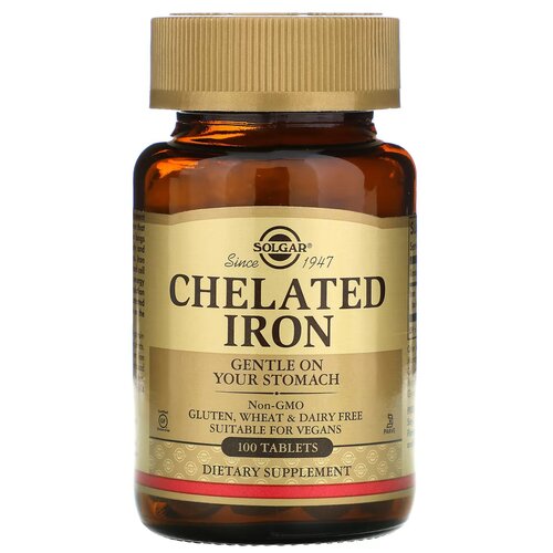  Solgar Chelated Iron /   100     -     , -, 