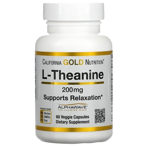  California Gold Nutrition L-Theanine AlphaWave . ., 200 , 50 , 60 .   -     , -, 