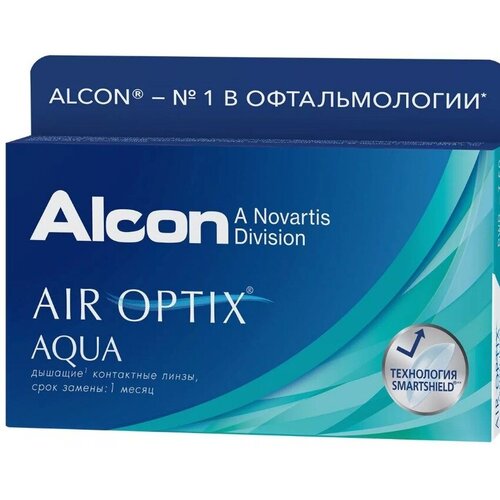    Alcon Air optix Aqua, 6 ., R 8,6, D -5,25, 1 .  