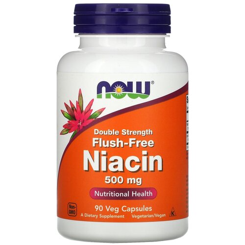 ���� ������� NOW Flush-Free Niacin, 140 �, 500 ��, 90 ��. ������ ������