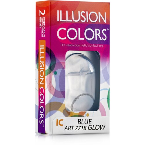    ILLUSION olors Glow, 2 ., R 8,6, D -2,5, blue   -     , -, 