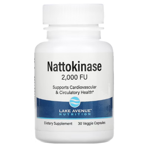  Lake Avenue Nutrition Nattokinase Proteolytic Enzyme (  ) 2000FU 30    -     , -, 