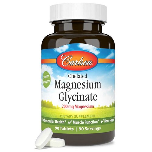 ���� Carlson Chelated Magnesium Glycinate 200 �� 90 �������� ������ ������