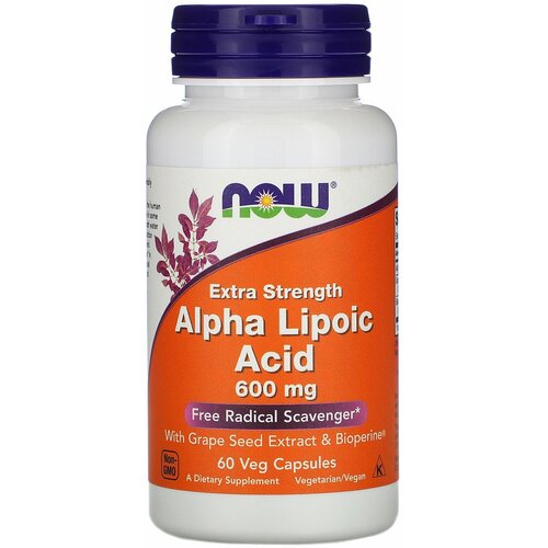 ���� �����-�������� ������� ������ Alpha Lipoic Acid Extra Now Foods 600 �� 60 ������ ������ ������