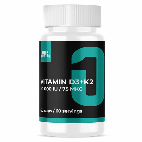 ���� ONE NUTRITION ������� �3 10 000 IU + �2 75 ��� 60 ������ ������ ������